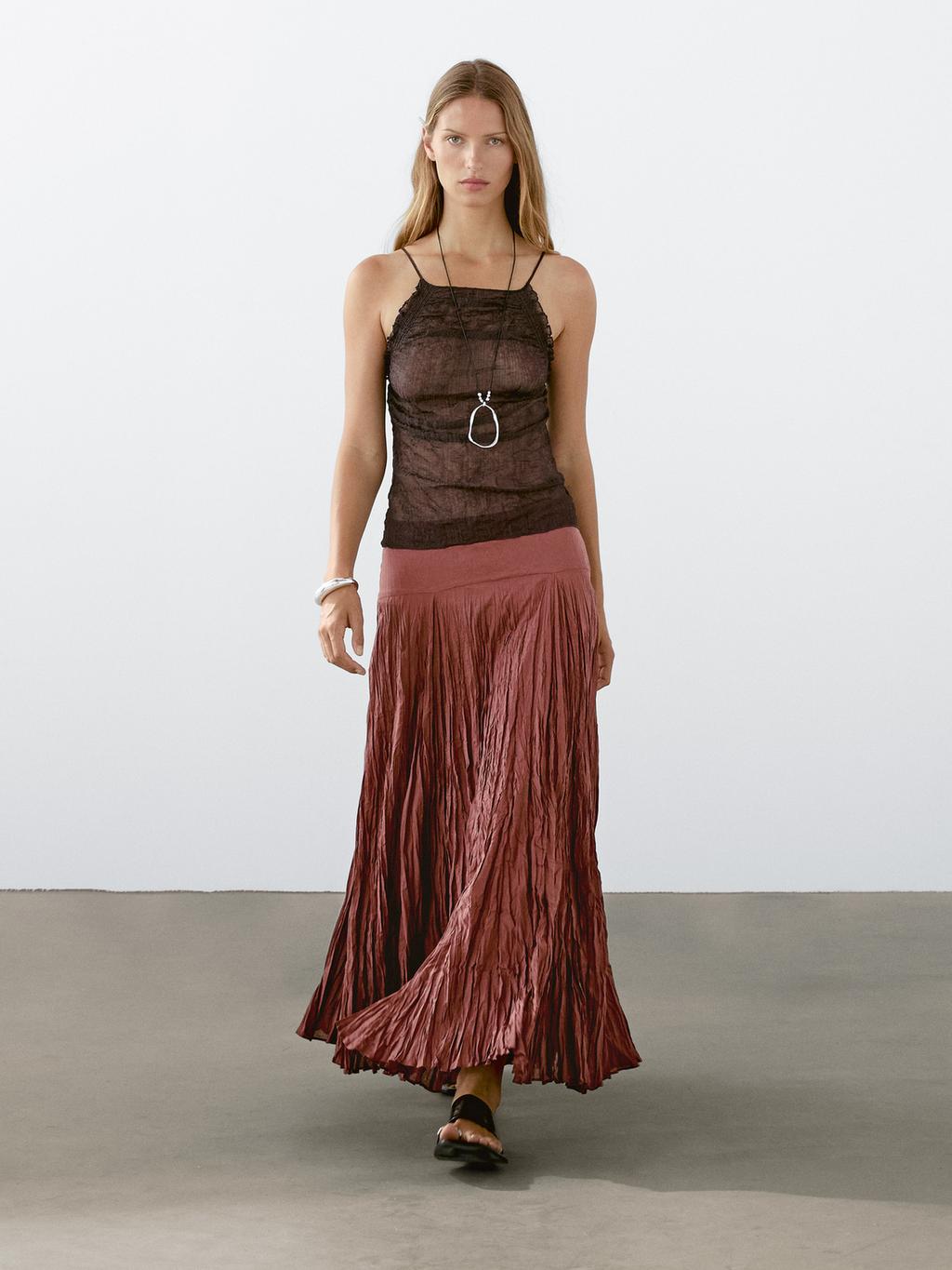 Open back halter top