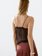 Open back halter top
