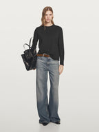 100% cotton interlock long sleeve T-shirt