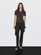 100% cotton V-neck T-shirt