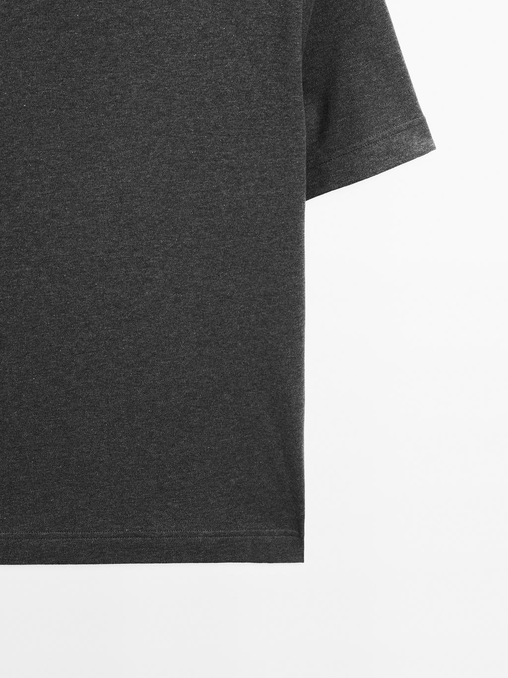 100% cotton interlock crew neck T-shirt