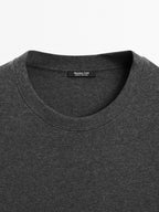 100% cotton interlock crew neck T-shirt