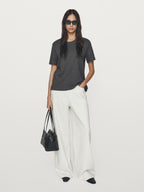 100% cotton interlock crew neck T-shirt