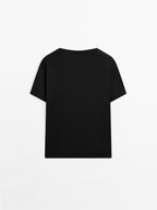 Flowing V-neck T-shirt