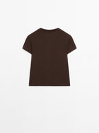 100% cotton T-shirt with seam detail
