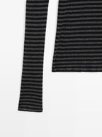 Striped long sleeve T-shirt