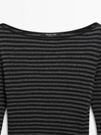 Striped long sleeve T-shirt
