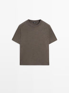 Short sleeve melange T-shirt