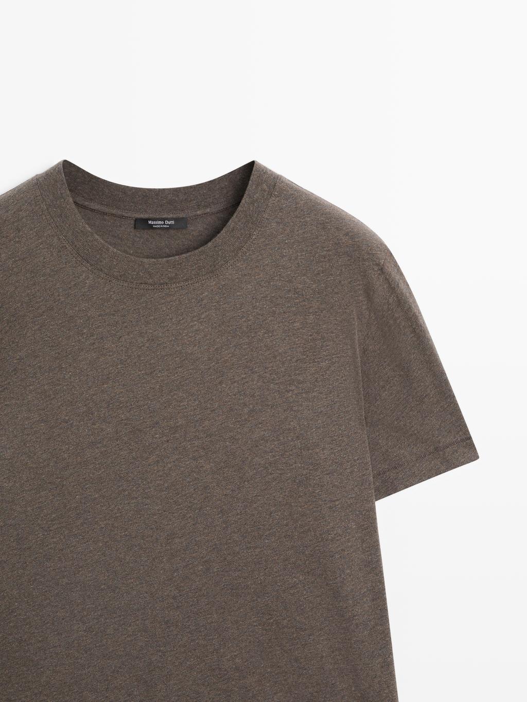 Short sleeve melange T-shirt