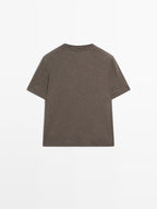 Short sleeve melange T-shirt