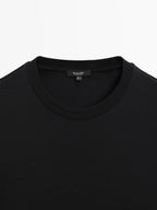 100% cotton interlock long sleeve T-shirt