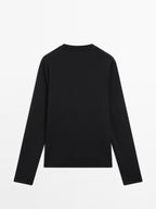 100% cotton interlock long sleeve T-shirt