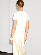 Ribbed heavy weight short sleeve T-shirt