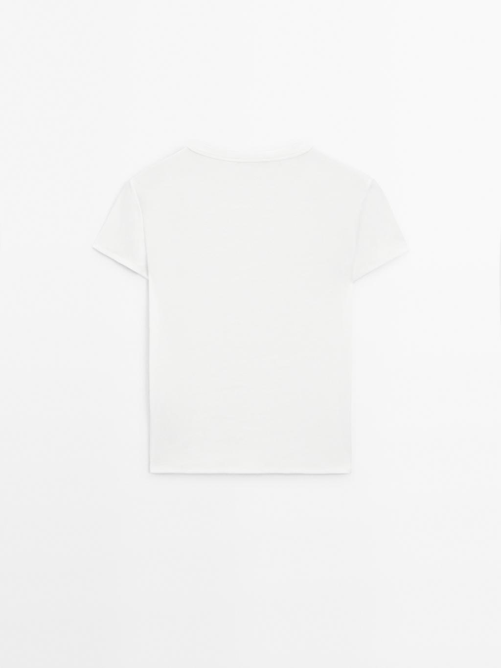 Ribbed heavy weight short sleeve T-shirt