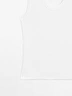 Heavy weight ribbed round neck top