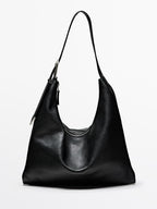 Nappa leather maxi bag