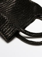 Medium braided nappa leather tote bag