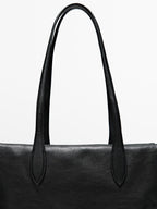 Nappa leather satchel bag