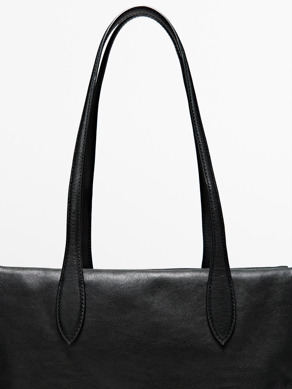 Nappa leather satchel bag