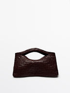 Medium woven nappa leather bag