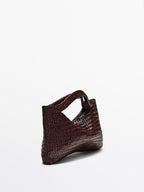 Medium woven nappa leather bag