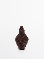 Medium woven nappa leather bag