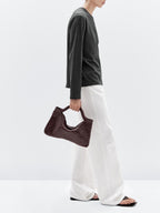 Medium woven nappa leather bag