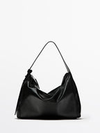 Nappa leather shoulder bag