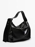 Nappa leather shoulder bag