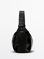 Nappa leather shoulder bag