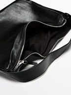 Nappa leather shoulder bag