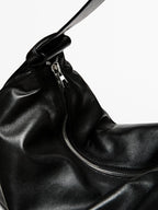 Nappa leather shoulder bag