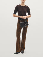 Small nappa leather shoulder bag