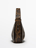 Small animal print shoulder bag