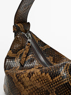 Small animal print shoulder bag