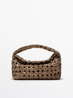 Nappa leather braided mini bag