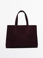Mid-size split leather MD ICON bag