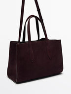 Mid-size split leather MD ICON bag