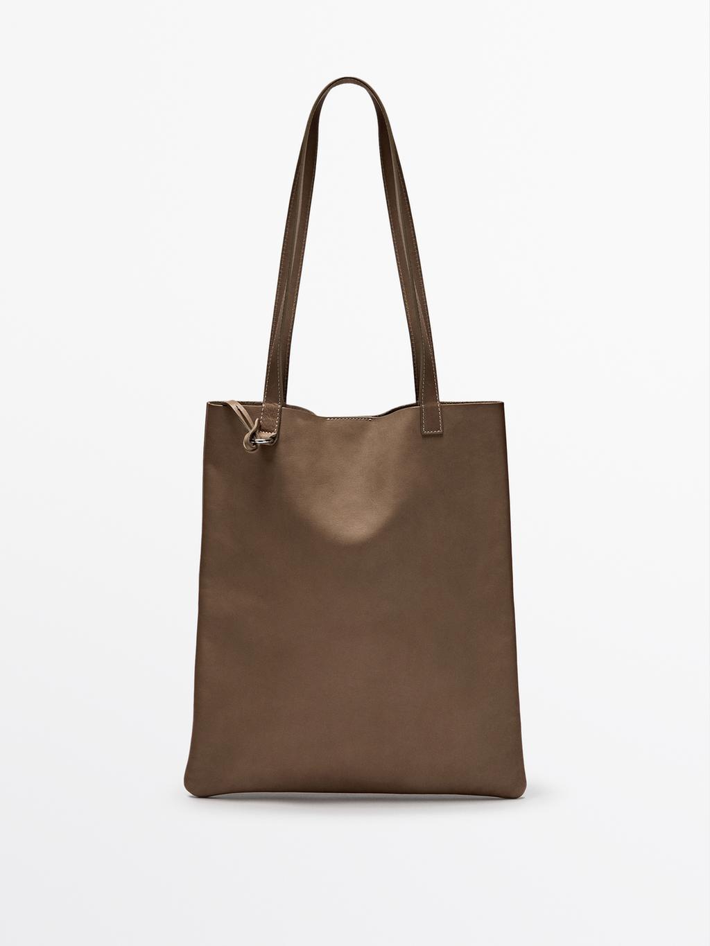 Nappa leather tote bag