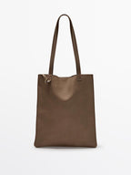 Nappa leather tote bag