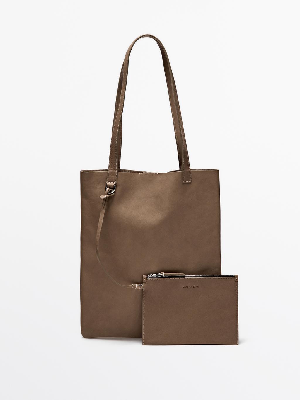 Nappa leather tote bag