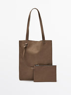 Nappa leather tote bag