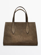 Split leather maxi MD ICON tote bag