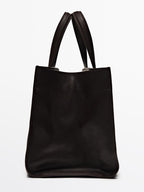 Mid-size nappa leather MD ICON tote bag