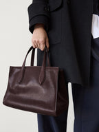Mid-size nappa leather MD ICON tote bag