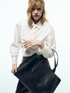 Maxi nappa leather MD ICON tote bag