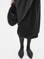 Mid-size crochet knit leather bag - LIMITED