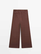 Wide-leg trousers with double dart - STUDIO
