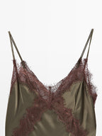 100% silk long slip dress - STUDIO