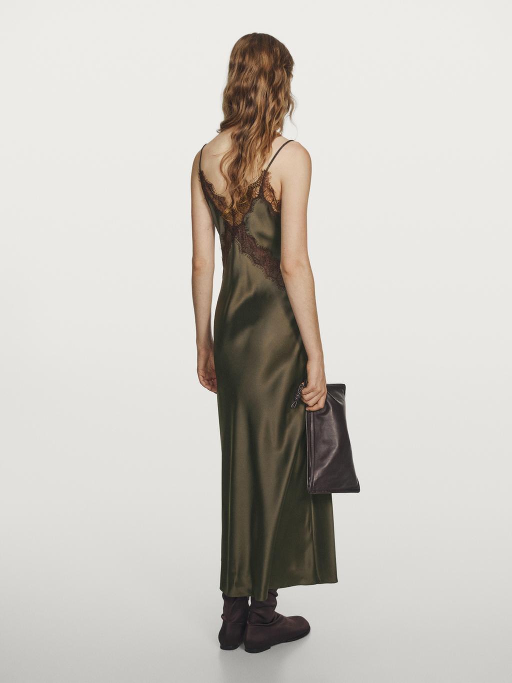 100% silk long slip dress - STUDIO